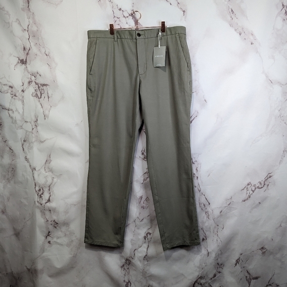 Everlane Chino Pants Mens 38 x 32 Covert Green Uniform Performance Slim Fit NEW - Picture 4 of 15